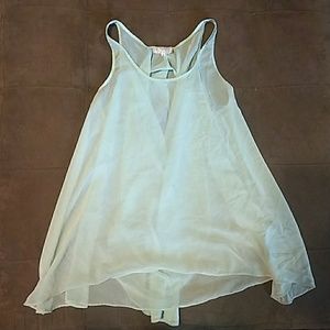 Toska Teal Shear Blouse